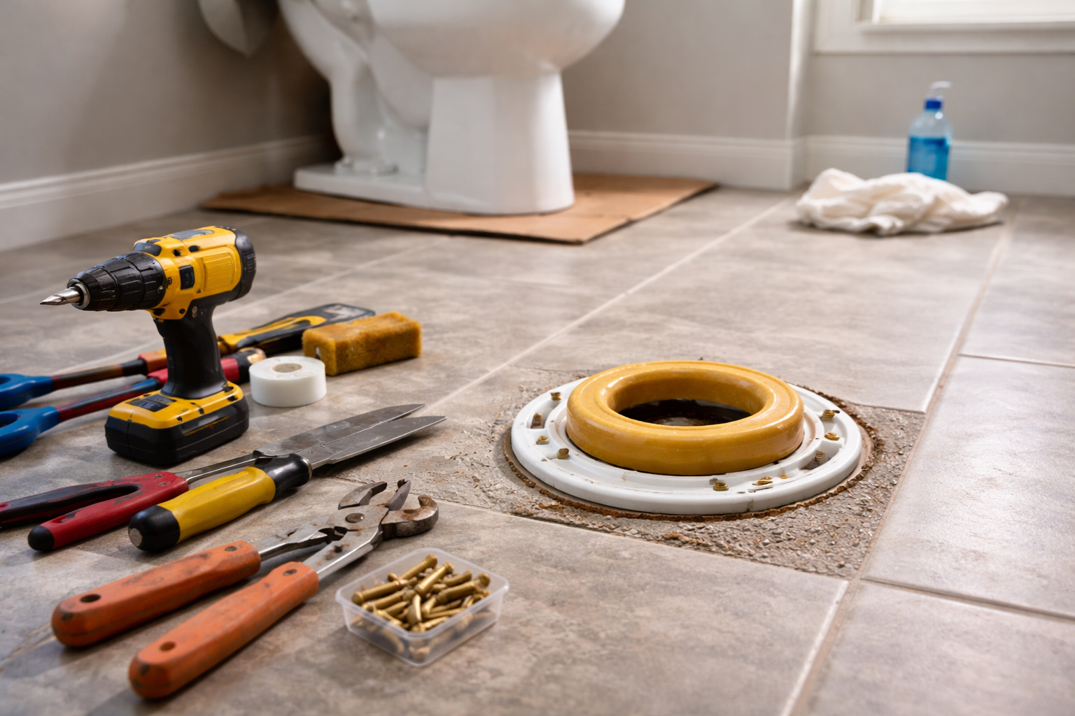 Eight Step Guide to Installing a Toilet Flange